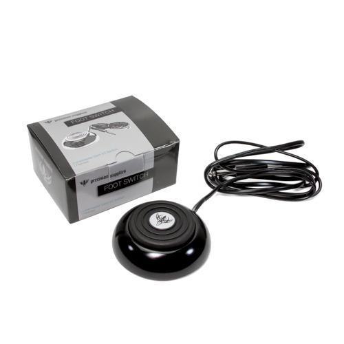 Precision Heavy Duty Round Metal Foot Pedal with Phono Tip