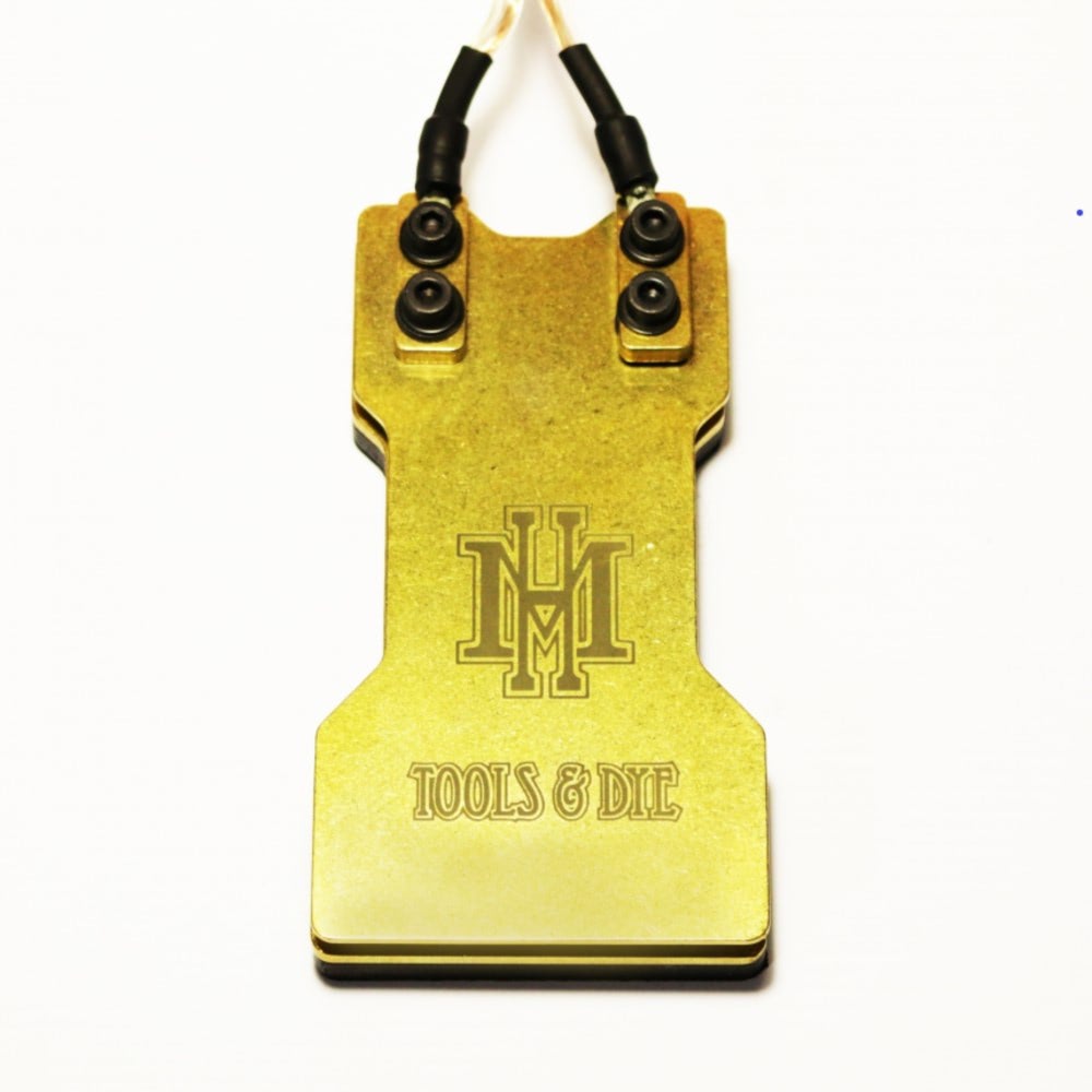 HM 2-Plate Brass Footswitch — Heavy Duty (Detail)