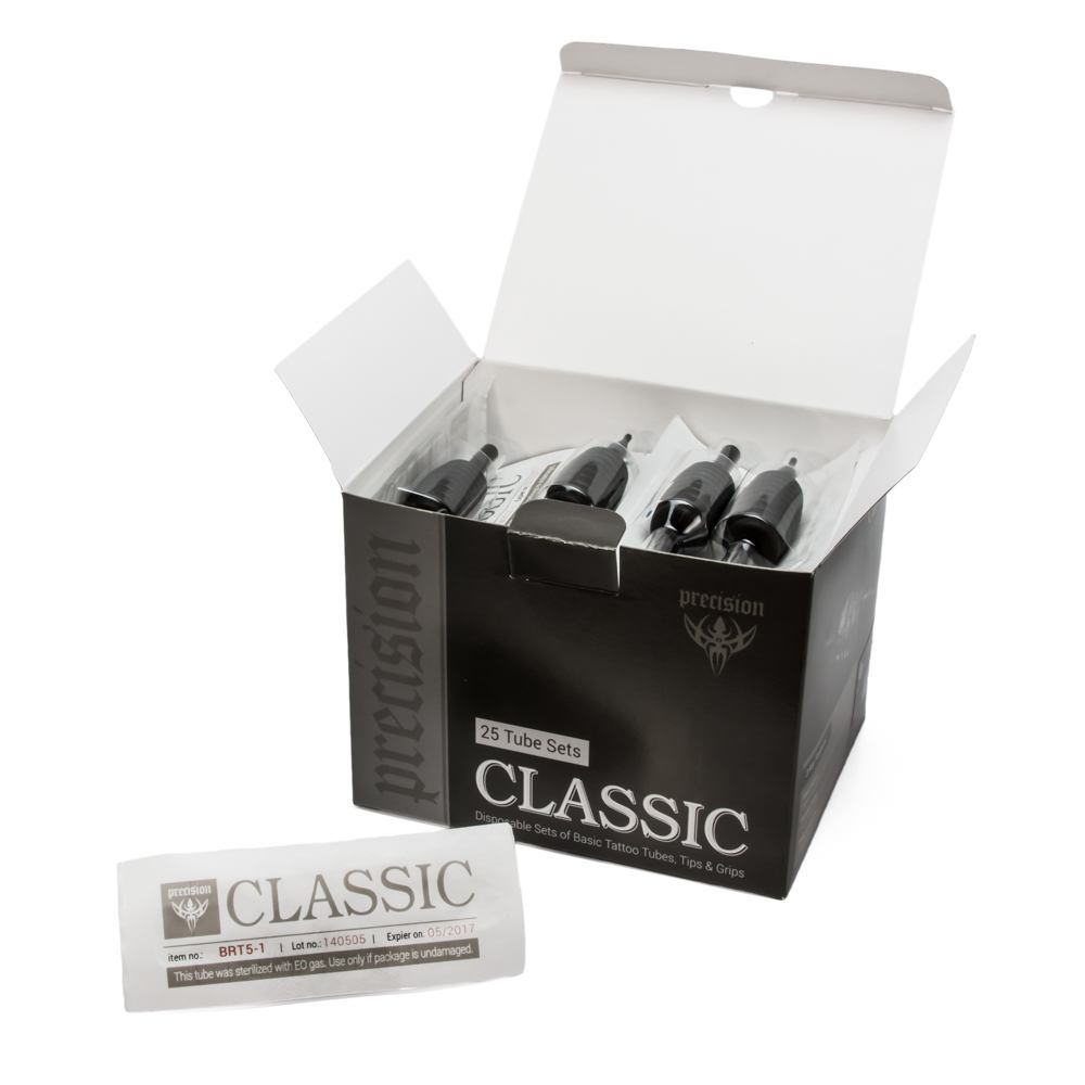 Classic Tube & Grip Sets - 3/4" Black Disposable Grip