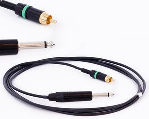 Dragonfly RCA Cable With Phono Plug & 1/4" Jack Mono Plug - Painful Pleasures