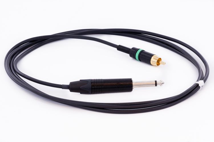 2 Meter-Long Dragonfly RCA Cord With Phono/RCA Plug & Quarter Inch Jack Mono Plug
