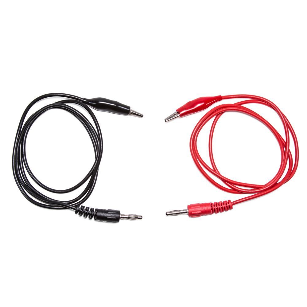 Black and Red Alligator Clip Line Set for Titanium Anodizer