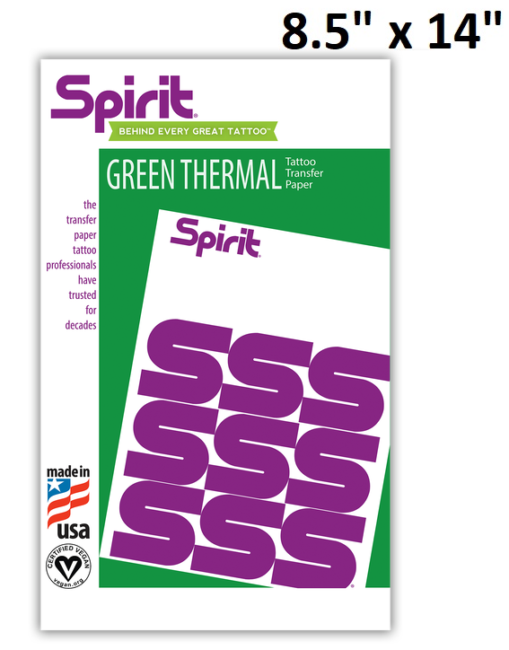 Spirit Green Thermal Image Copier Paper — 8-1/2" x 14" — 100 Sheets