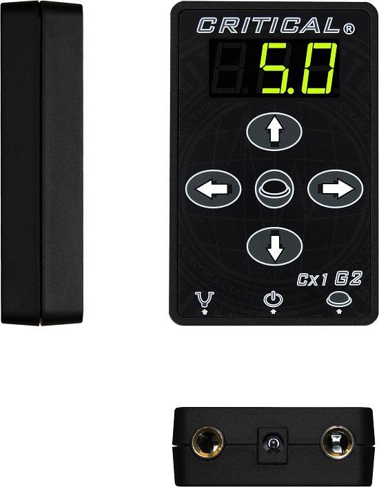 Critical Tattoo® CX1 Generation 2 Micro Power Supply — Voltage Display Screen