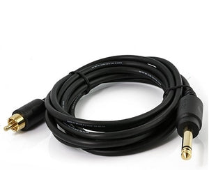InkJecta 8' Long RCA Cable in Black - Painful Pleasures