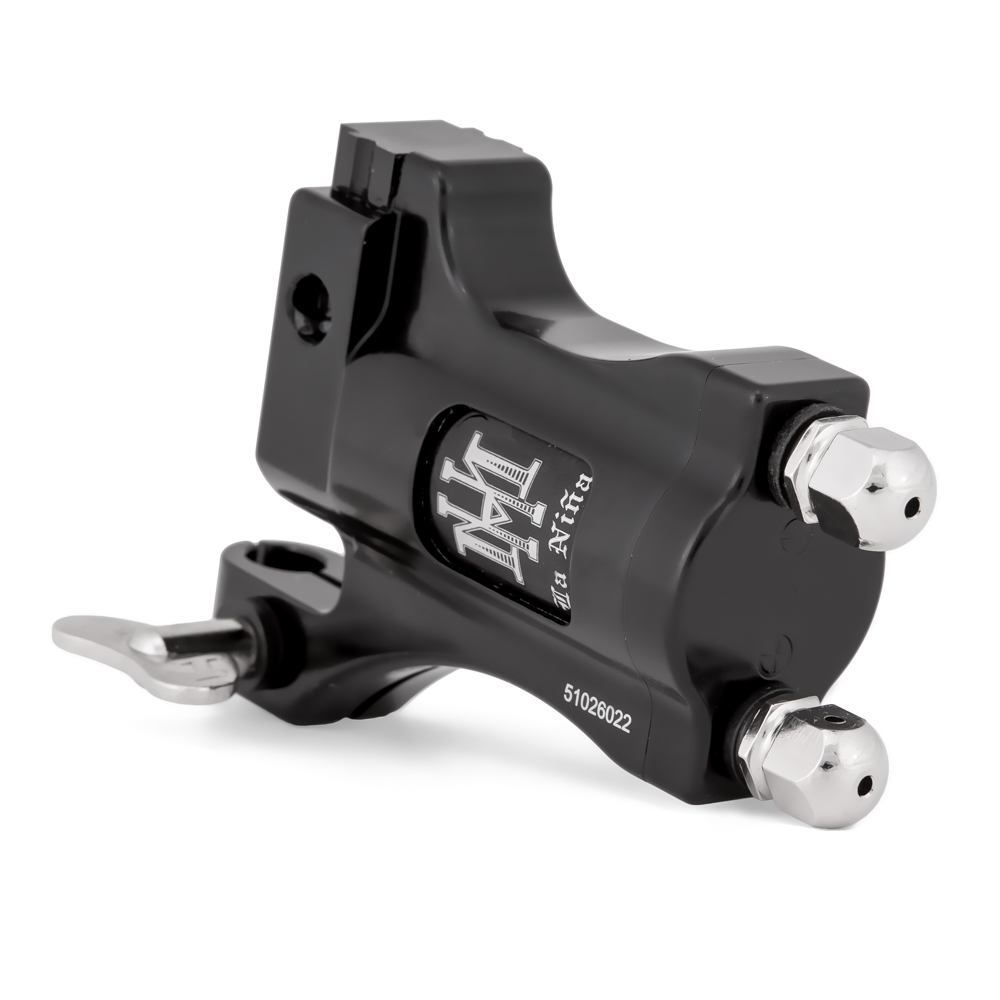 HM La Niña Black - Power Liner Rotary Tattoo Machine - Clip Cord Model