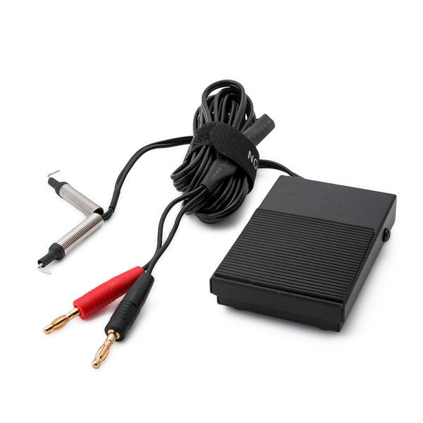 Combo Tattoo Foot Pedal & Clip Cord With Banana Plugs For Use With Our High Tech Power Supplies