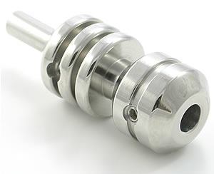 Hourglass Tattoo Grip - Stainless Steel - 1"