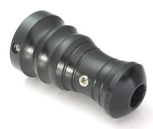 Lightweight Autoclavable Ballistic Plastic 1" Black Tattoo Grip - Type 3 - Painful Pleasures