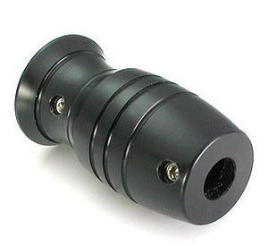Lightweight Autoclavable Ballistic Plastic 1" Black Tattoo Grip - Type 5 - Painful Pleasures