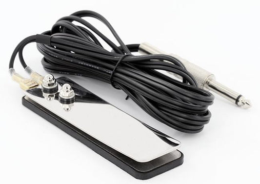 Ultra Thin Stainless Steel Mini Flat Foot Switch with 8ft Cord