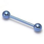 18g Titanium Industrial Barbell- Externally Threaded- 18 Color Choices - Painful Pleasures