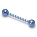 16g Titanium Straight Barbell - Externally Threaded