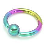 Tilum 10g Titanium Captive Ring with Titanium Ball - Painful Pleasures