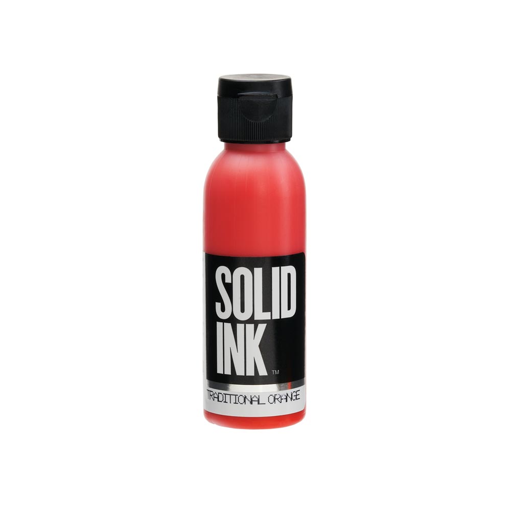 Solid Ink "Old Pigments" — 2oz Bottle — Traditional Orange