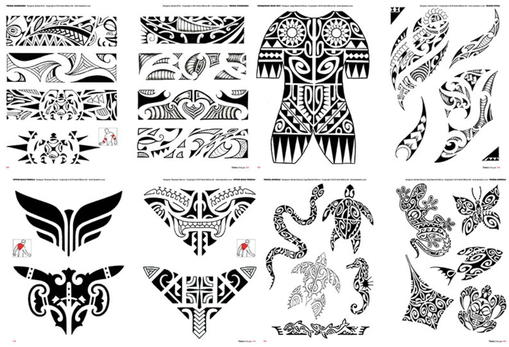 Tribal Style Tattoo Flash Book 1 — Maori, Polynesian, & Pacific Island ...