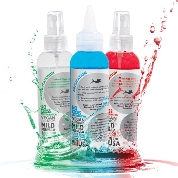 Stencil Stay Thermal Transfer Solution — 4oz — Complete Set (Rear)