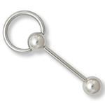 14g 5/8" Slave Doorknocker Barbell - Painful Pleasures