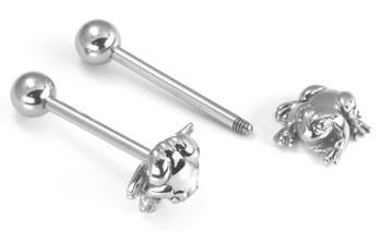 14g 5/8" Steel Casted Frog Straight Barbell