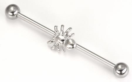 14g 1.5" Spider Industrial Barbell