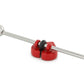 14g 1.5” Broken Heart Industrial Barbell- Back View