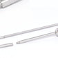 14g E-Z Piercing Labret Stud One-Step-Down-Threaded Labret Diagram