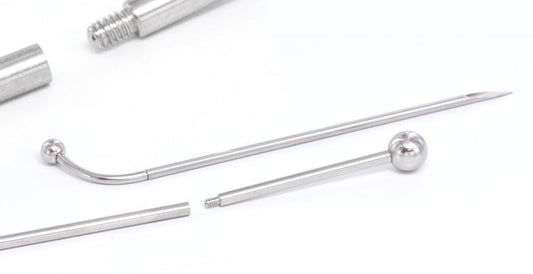 14g E-Z Piercing Bent Barbell One-Step-Down-Threaded