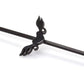 16g 1 3/8” Black Soaring Heart Industrial Barbell- Front View