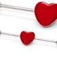 16g 1 3/8" Heart Industrial Barbell