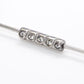 16g 1 3/8” In-Line Jewel Industrial Barbell- Front View