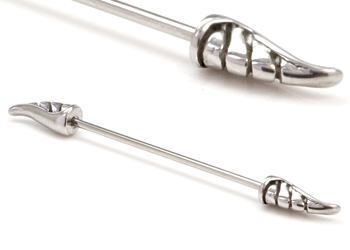 16g 1-3/8" Wing Industrial Barbell