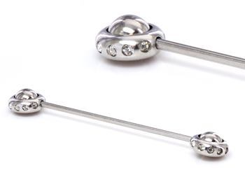 14g 1-1/4" Orbital Industrial Barbell - Price Per 1