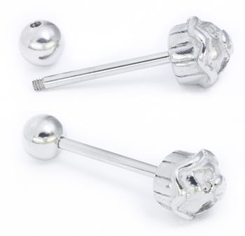 14g 5/8" Cupcake Straight Barbell