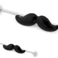 14g 1.5" Mustache Industrial Barbell