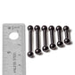8g Black PVD Coated Steel Internal Straight Barbell – 3/8” to 1” Size Chart