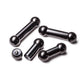 00g Black PVD Coated Steel Internal Straight Barbell - 1/2â to 1â