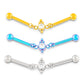 Tilum 14g 1-1/2” Threadless Chain Link Jewel Titanium Industrial Barbell — Price Per 1
