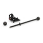 14g 1-1/2” PVD Black Jewel Dragon Industrial Barbell