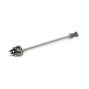 14g 1-1/2" Poseidon's Trident Industrial Barbell - Painful Pleasures