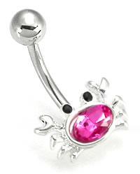 14g 7/16" Crabby Belly Button Ring