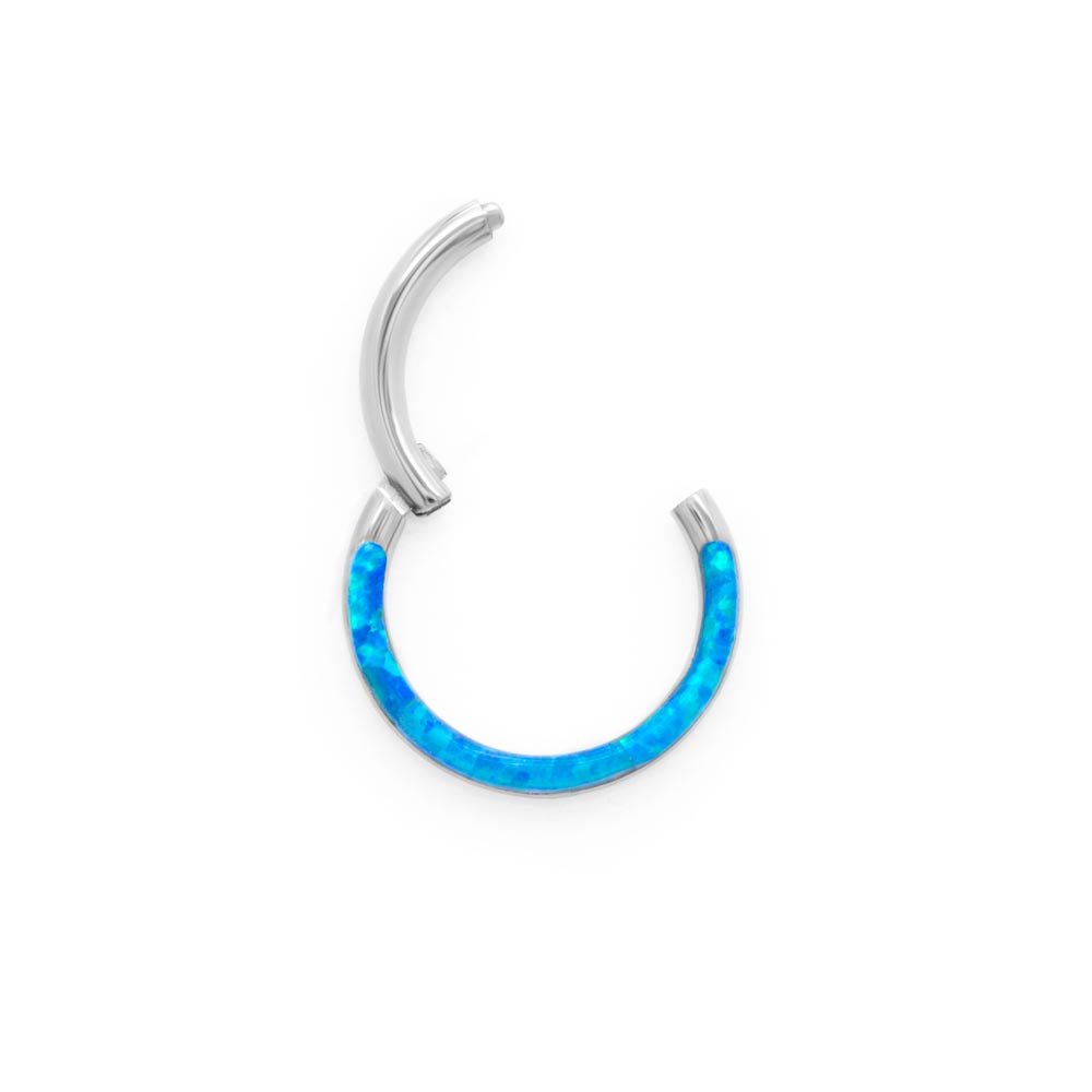 16g Semicircle Opal Titanium Clicker — Price Per 1