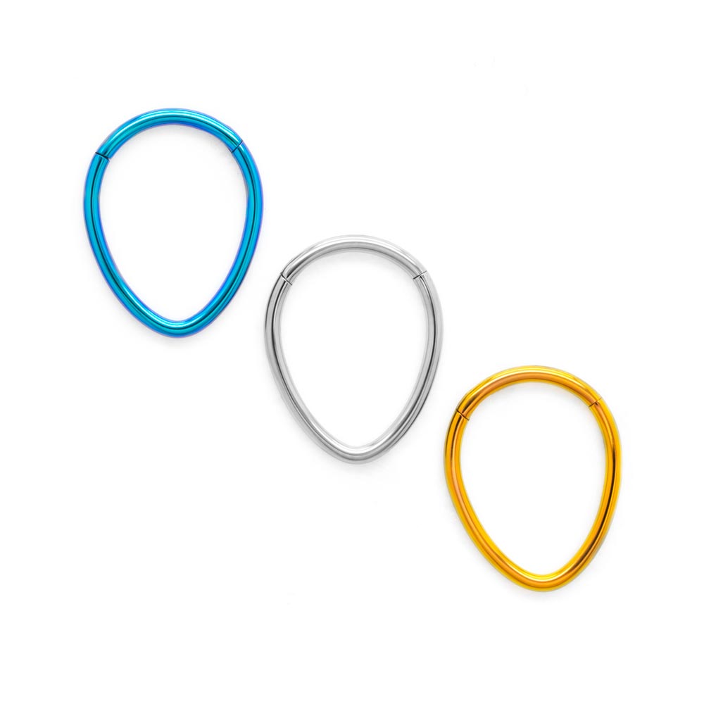 Tilum 16g Minimalist Oval Titanium Clicker - Price Per 1