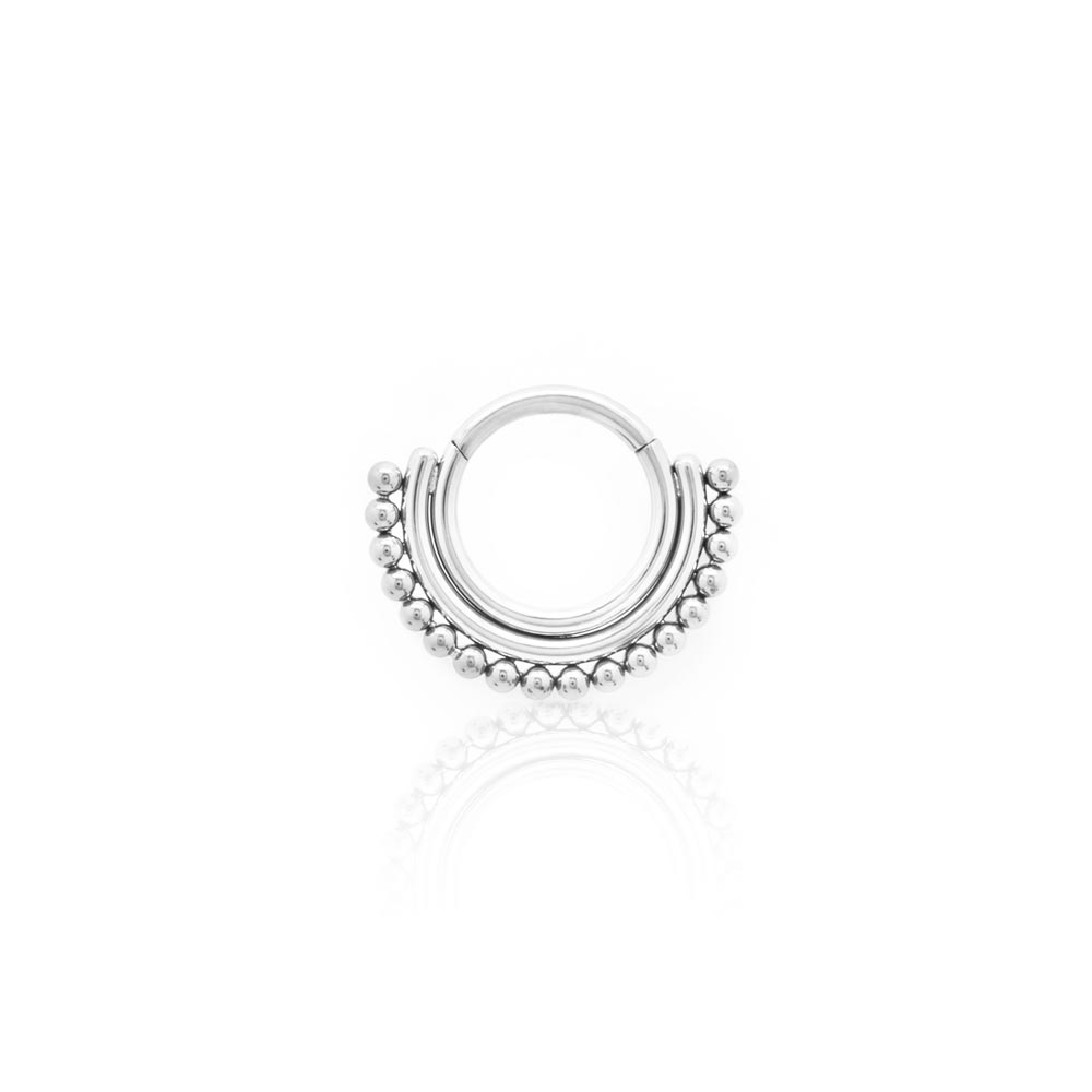 Tilum 16g Simple Mehndi Design Titanium Clicker - Price Per 1