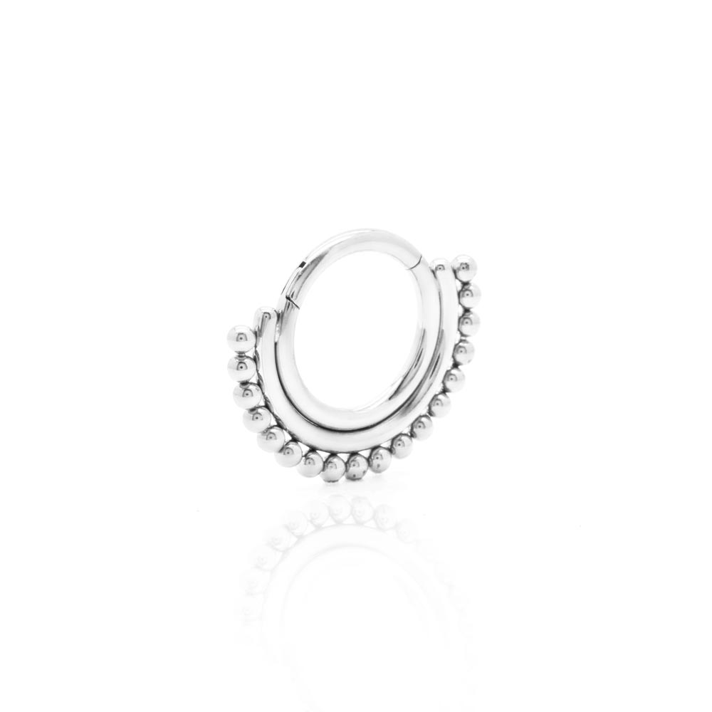 Tilum 16g Simple Mehndi Design Titanium Clicker - Price Per 1
