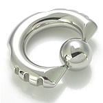 14g-2g Techno Tribal Captive Bead Ring with Vampire Tips - Painful Pleasures