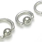 14g-2g Techno Tribal Captive Bead Ring with Six Charming Indents - Sizes