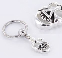 14g Brainpan Captive Ring - Painful Pleasures