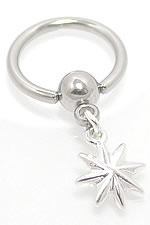 14g Starburst Captive Ring