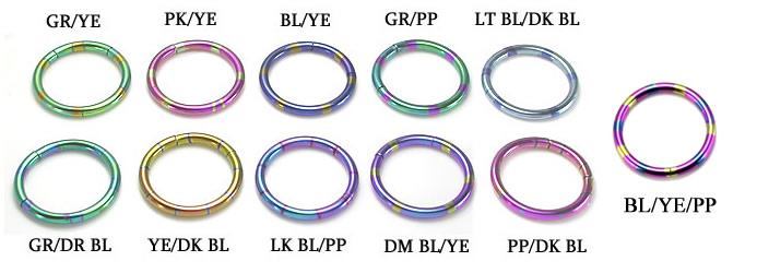 Candy Stripe Segment Ring Chart