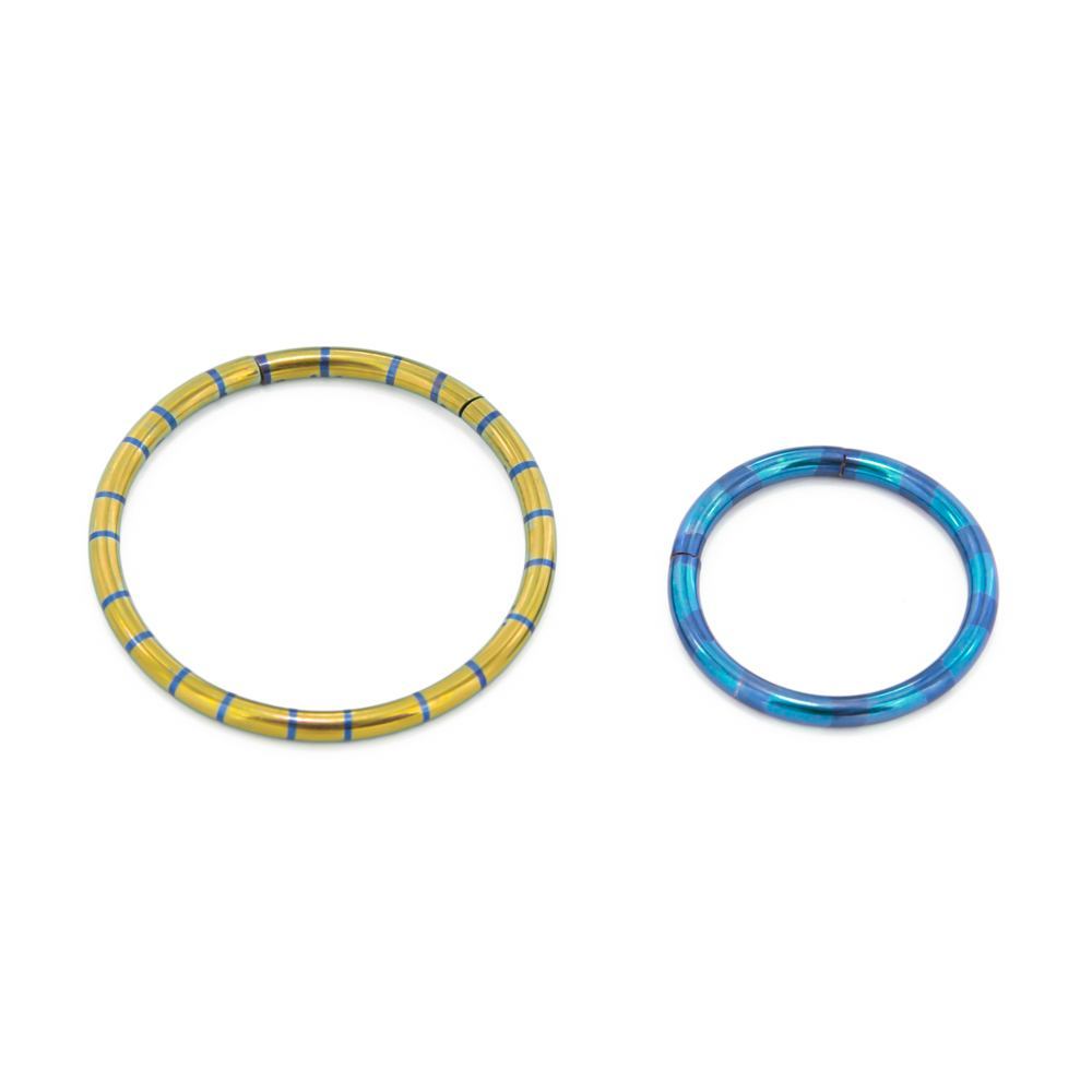 Candy Stripe Segment Ring 13mm Diameter and 19mm diameter